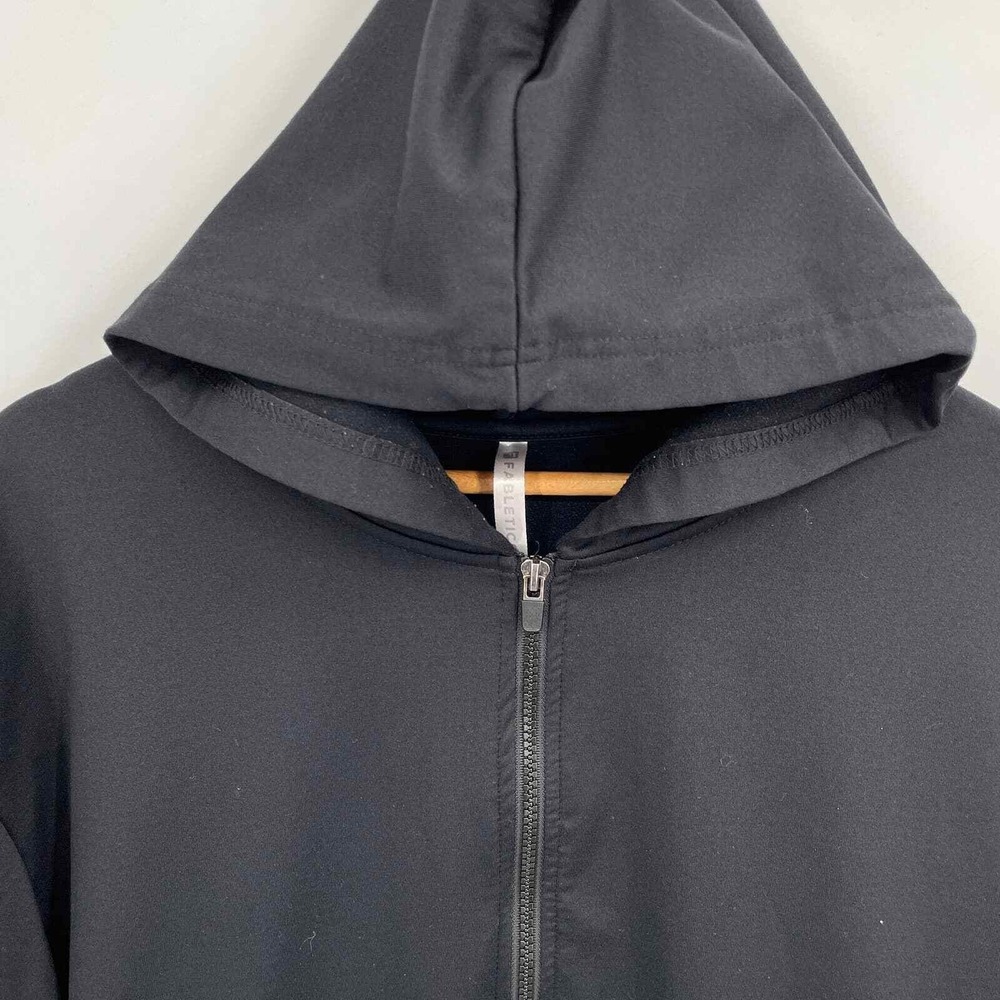 Fabletics Athletic Jacket Womens Large Black Polyester Fleece Lined Pockets - Picture 4 of 12